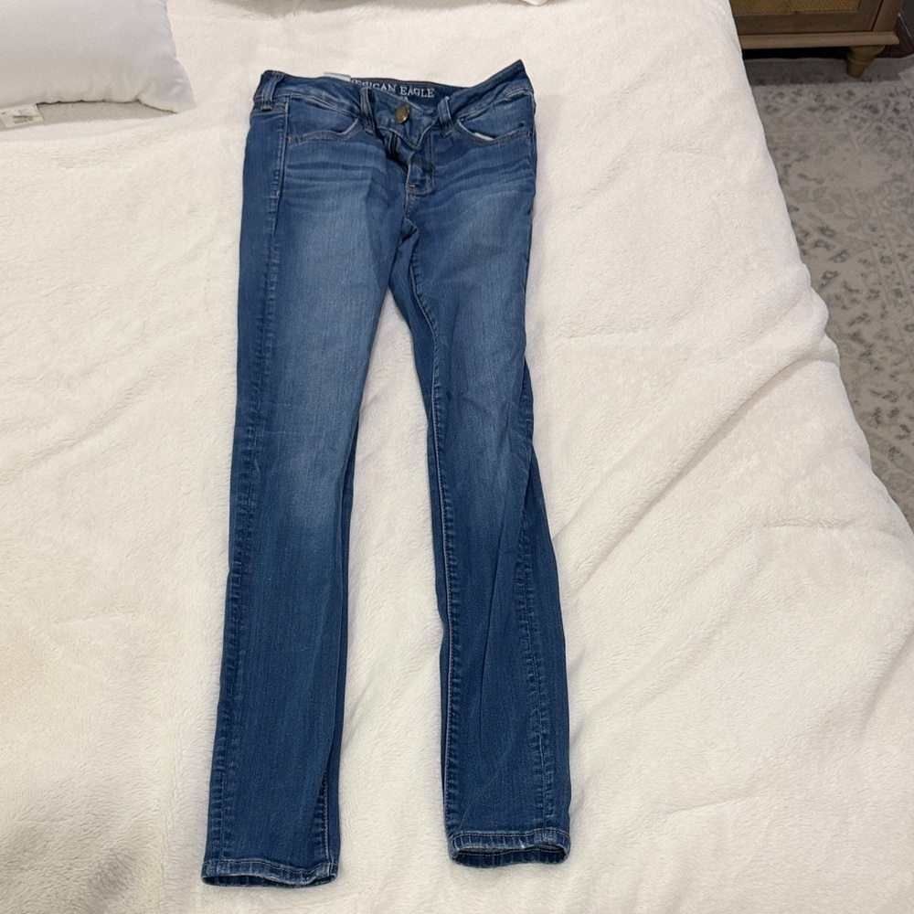 American Eagle Outfitters Women's Classic Blue Skinny Jeans